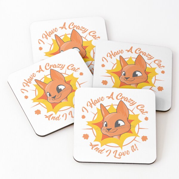Item preview, I Have A Crazy Cat And I Love It Orange Hoodie Mug Shirt designed and sold by Creatrick.