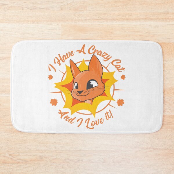 Item preview, I Have A Crazy Cat And I Love It Orange Hoodie Mug Shirt designed and sold by Creatrick.