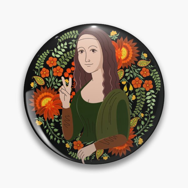Item preview, Groovy Mona Lisa, Mona Lisa Sticker designed and sold by ArtInKind.