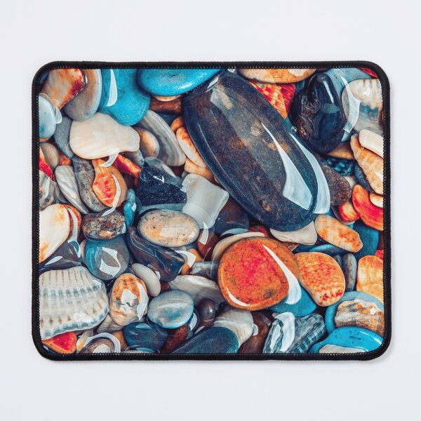 Item preview, Rainbow stone beach water designed and sold by GriseldaAngela Studio.