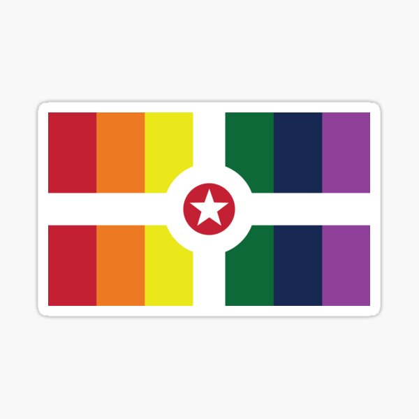Indianapolis Pride Flag 2018 Sticker