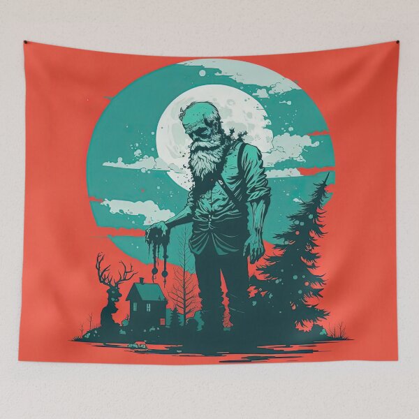 Item preview, zombie santa designed and sold by Chillapy.