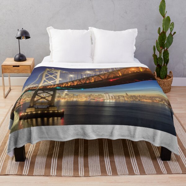 Item preview, San Francisco Bay Bridge and Skyline at dusk via Treasure Island. designed and sold by yhelfman.