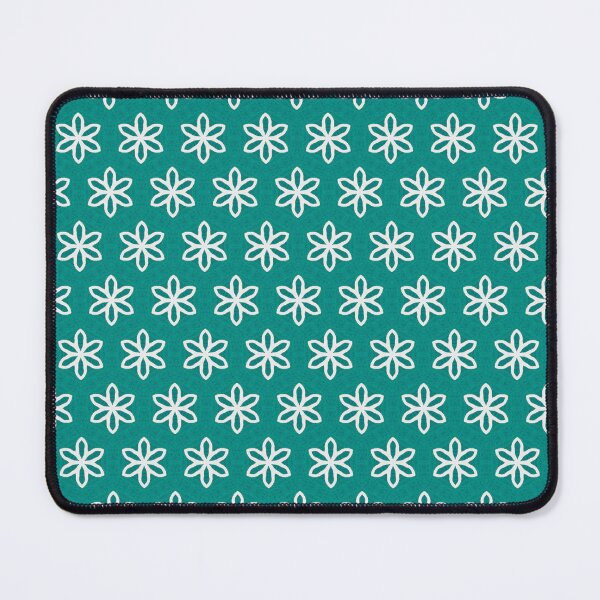 Item preview, Teal and Off White Floral Pattern designed and sold by BluePlanetMerch.