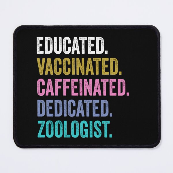 Item preview, zoologist Shirt, Educated Dedicated Vaccinated zoologist designed and sold by Dogs Geeky⭐⭐⭐⭐⭐.