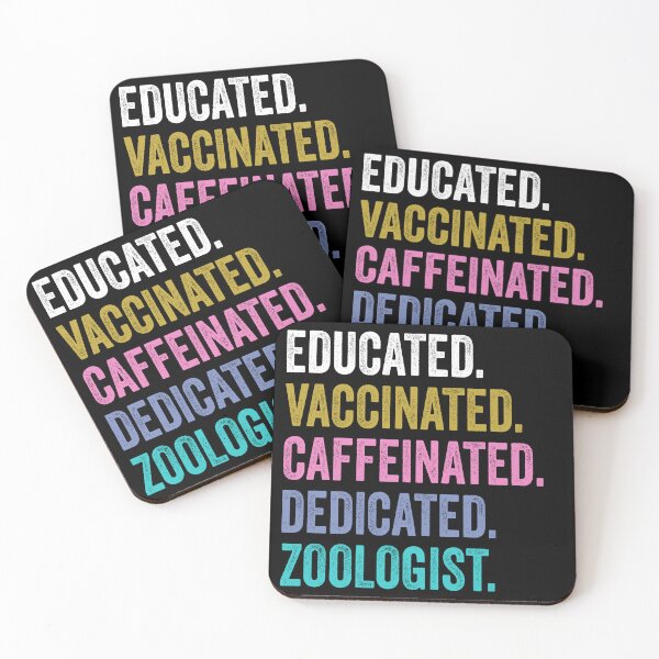 Item preview, zoologist Shirt, Educated Dedicated Vaccinated zoologist designed and sold by Dogs Geeky⭐⭐⭐⭐⭐.