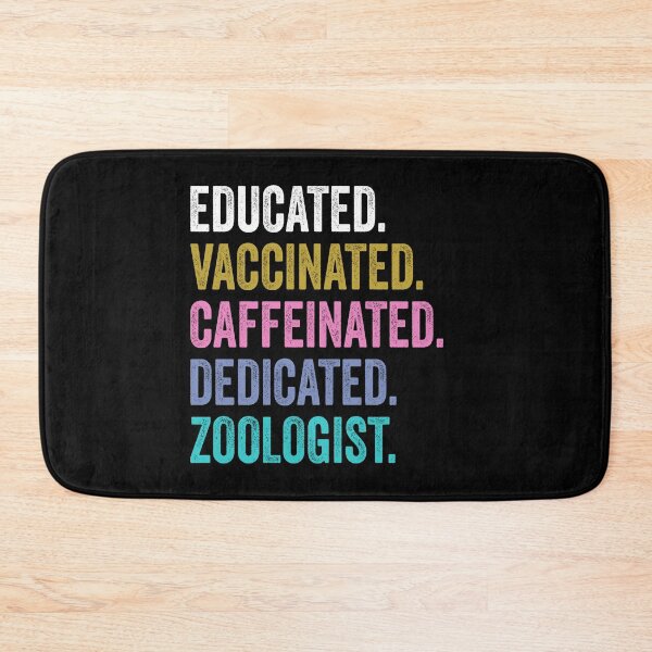 Item preview, zoologist Shirt, Educated Dedicated Vaccinated zoologist designed and sold by Dogs Geeky⭐⭐⭐⭐⭐.