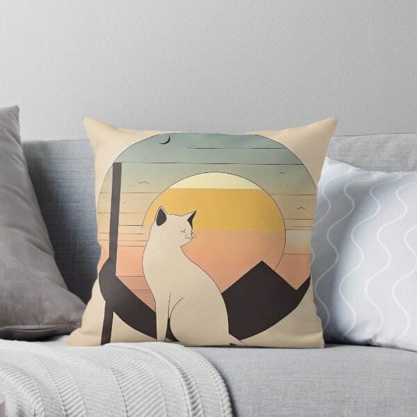 Item preview, gato mirando el atardecer designed and sold by Chillapy.