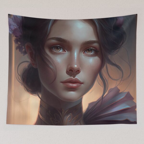 Item preview, Beautiful Brunette Art Nouveau inspired designed and sold by Juliascutecornr.