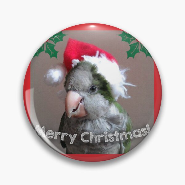 Item preview, Merry Christmas quaker parrot designed and sold by Nekaiida.