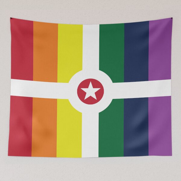 Item preview, Indianapolis Pride Flag 2018 designed and sold by Dean Dunakin.