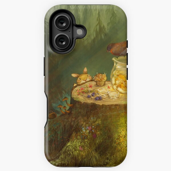 Vista previa del artículo con la obra «Fiesta del té en el bosque», diseñado y vendido por LilMarieArts.