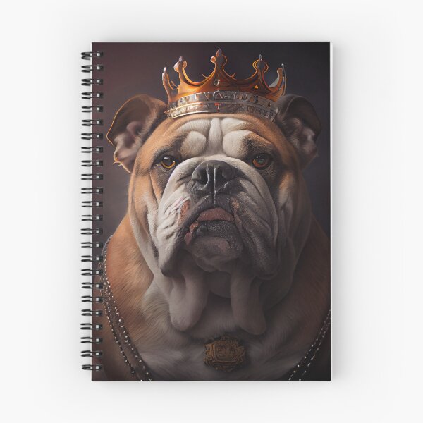 Item preview, King Bulldog Portait Digital Painting designed and sold by CodeAndColors.