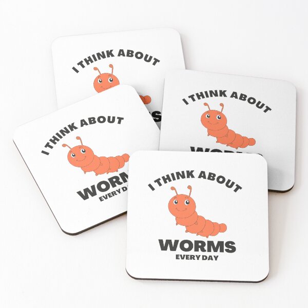 Item preview,  i think about worms every day designed and sold by JJT0724.