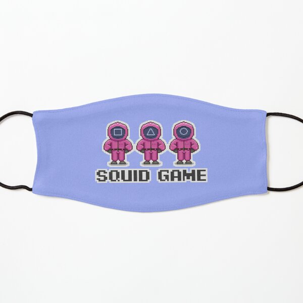 pixel art squid game Kids Mask