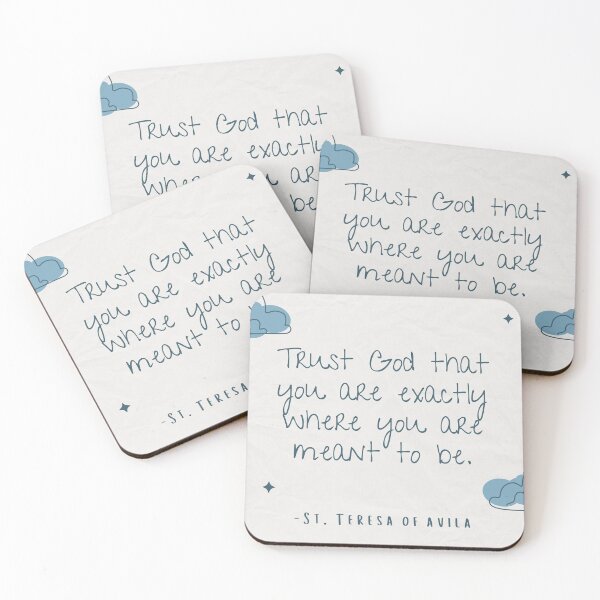 Item preview, St. Teresa of Avila quote on trust designed and sold by SabrinaM77.