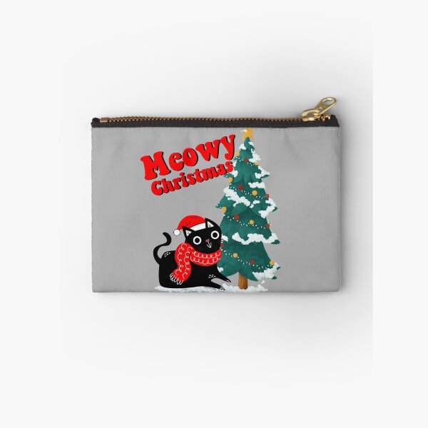 Item preview, Funny Black Cat Pushing Christmas Tree designed and sold by seritik.