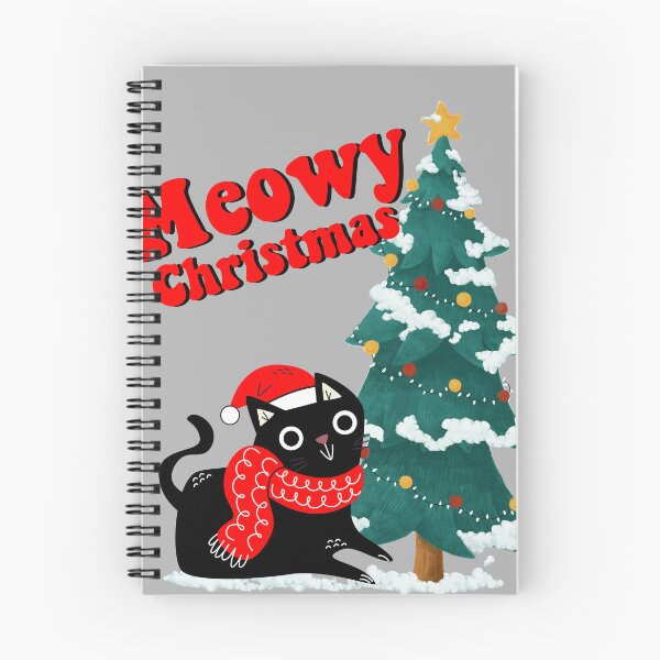 Item preview, Funny Black Cat Pushing Christmas Tree designed and sold by seritik.