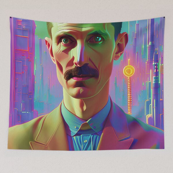 Item preview, Nikola Tesla Poster No1 designed and sold by angelisart.