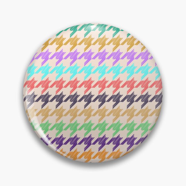 Item preview, Multicolored Houndstooth Pattern designed and sold by risingrocket.