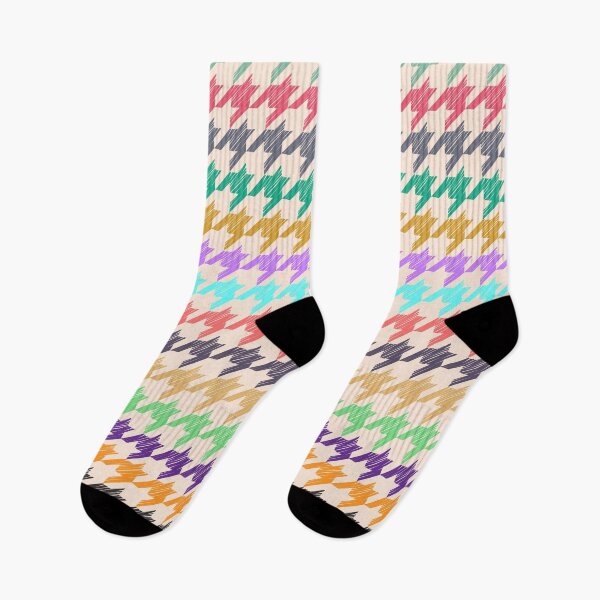Item preview, Multicolored Houndstooth Pattern designed and sold by risingrocket.
