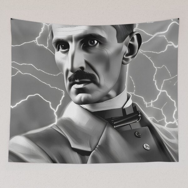 Item preview, Nikola Tesla Poster No3 designed and sold by angelisart.