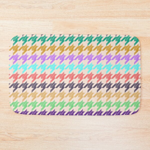 Item preview, Multicolored Houndstooth Pattern designed and sold by risingrocket.