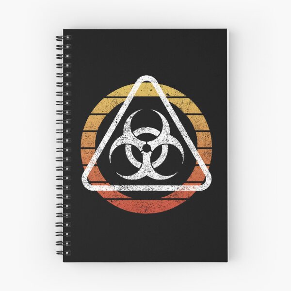 Item preview, Biohazard symbol inside triangle over gradient circle radioactive designed and sold by Dreamakerstudio.