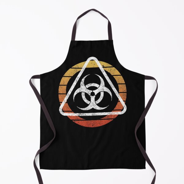 Item preview, Biohazard symbol inside triangle over gradient circle radioactive designed and sold by Dreamakerstudio.