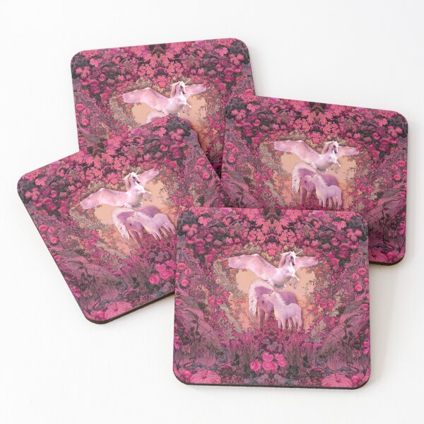 Item preview, Unicorn secret pink garden designed and sold by WestIndigo.