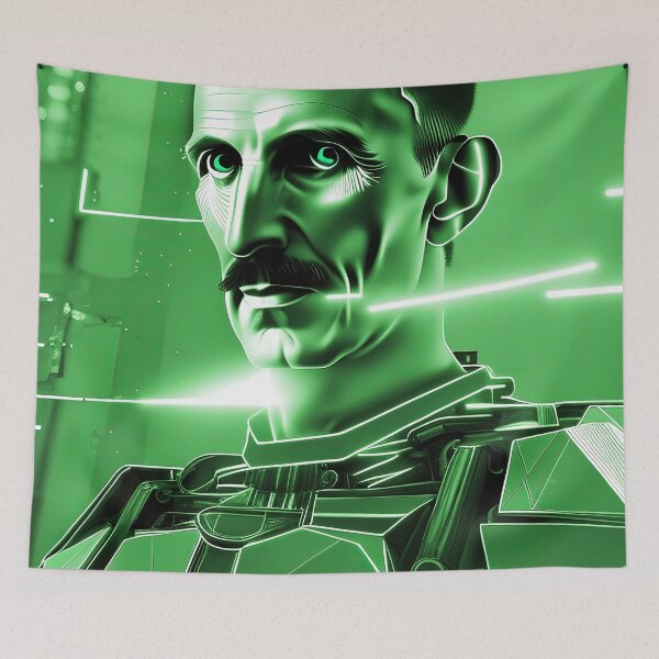 Item preview, Nikola Tesla Poster No5 designed and sold by angelisart.