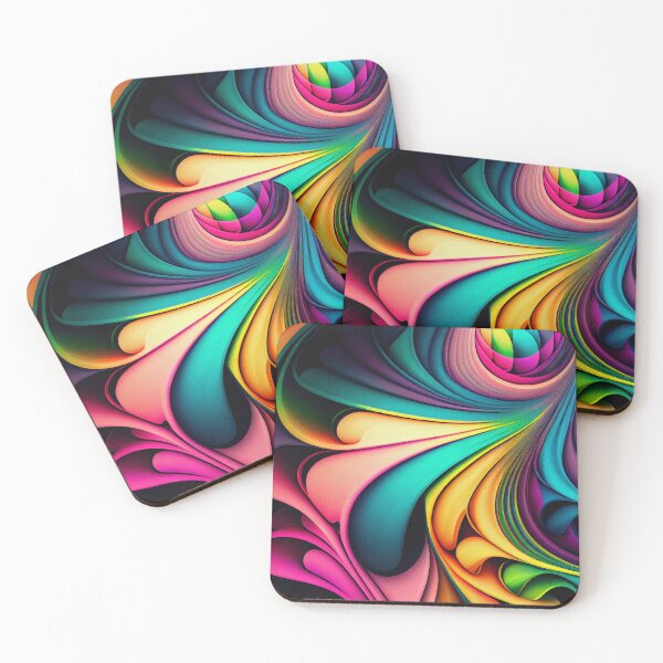 Item preview, Rainbow Pattern Painting Artwork designed and sold by KOTOdesign.