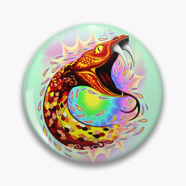 Item preview, Snake Attack Psychedelic Surreal Art designed and sold by BluedarkArt.