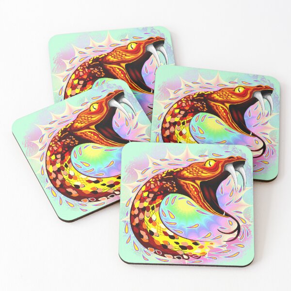 Item preview, Snake Attack Psychedelic Surreal Art designed and sold by BluedarkArt.