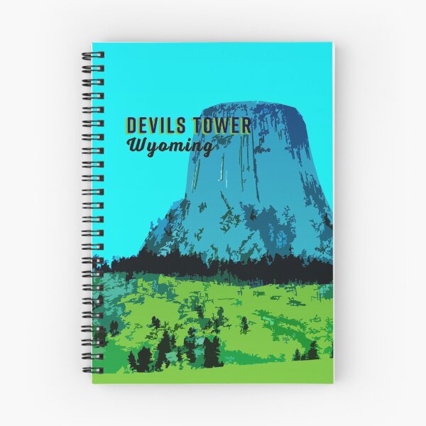 Item preview, Devils Tower Retro Travel Poster designed and sold by CarlyNorris.