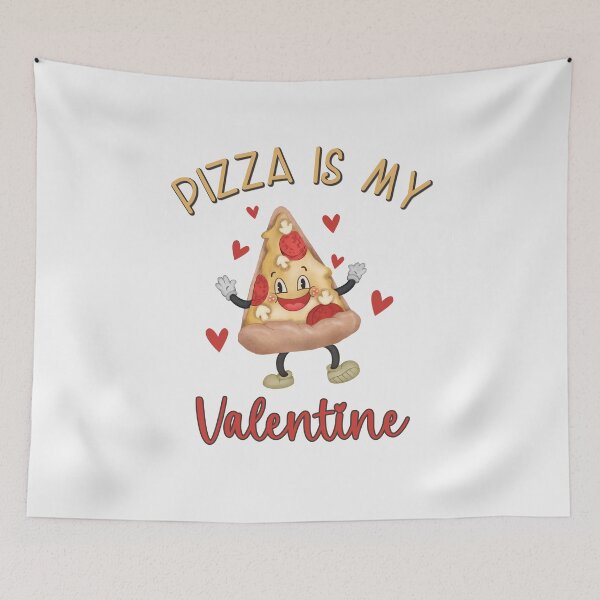 Item preview, Pizza Is My Valentine Cute Retro Pizza designed and sold by HappyLifeCreate.