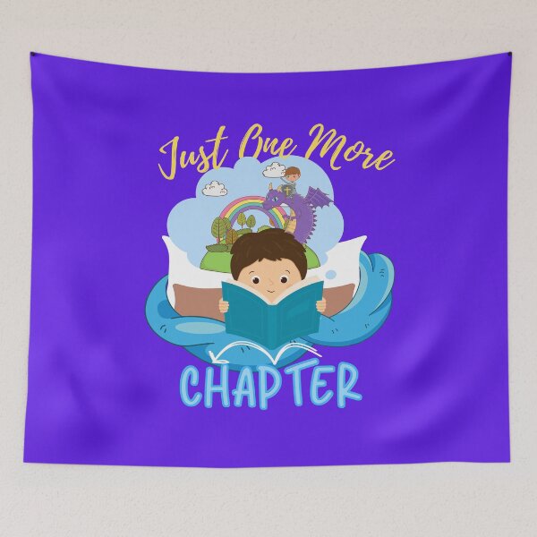 Item preview, Just One More Chapter Boy Reading (purple) designed and sold by Novelty-Shirts.
