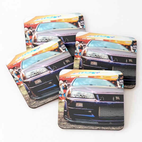 Item preview, Nissan Skyline R34 GT-R Front – JDM Legend, Aggressive Front View, Japanese Sports Car Art designed and sold by Road To Track.