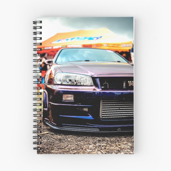 Item preview, Nissan Skyline R34 GT-R Front – JDM Legend, Aggressive Front View, Japanese Sports Car Art designed and sold by Road To Track.