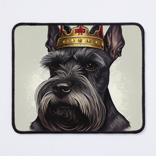 Item preview, Cute Flat Cartoon King Schnauzer Digital Painting designed and sold by CodeAndColors.