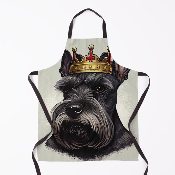 Item preview, Cute Flat Cartoon King Schnauzer Digital Painting designed and sold by CodeAndColors.