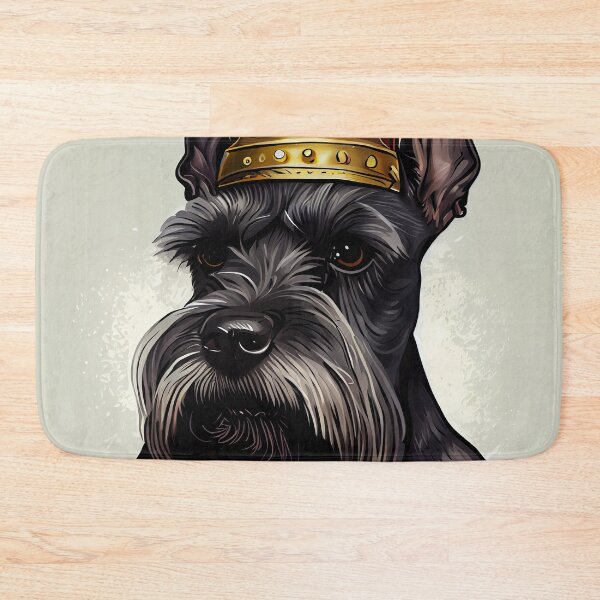 Item preview, Cute Flat Cartoon King Schnauzer Digital Painting designed and sold by CodeAndColors.