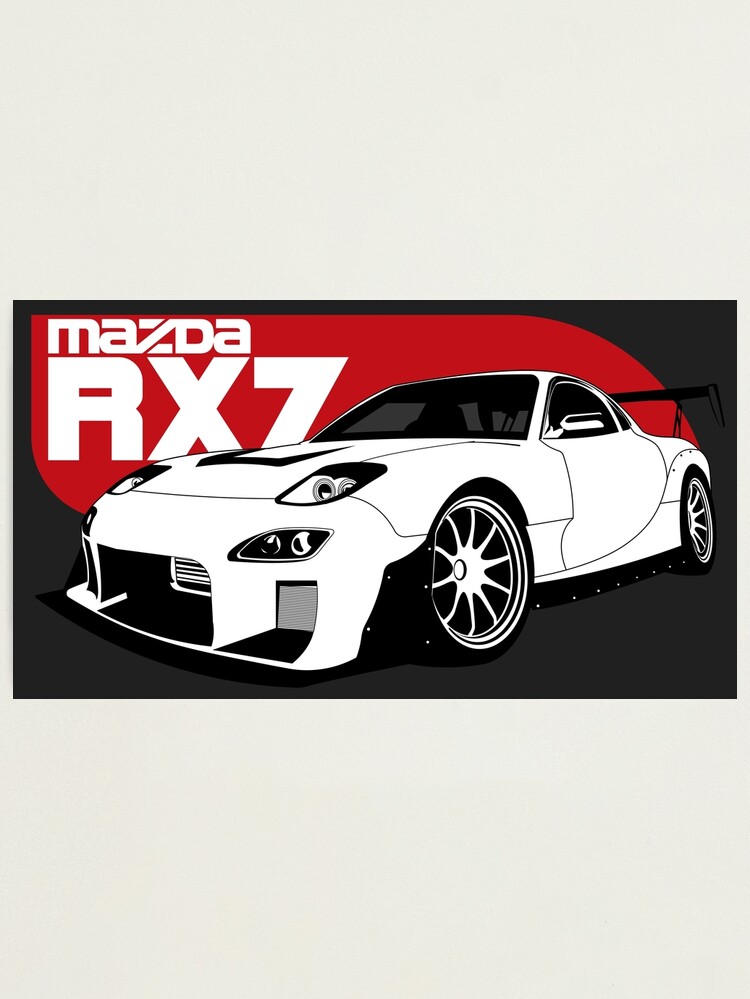 InitialD RX-7 FC3S Drawing by Brap - Fine Art America