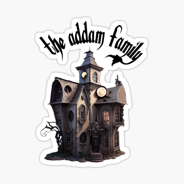 "The Addams Family" Sticker for Sale by ErradiDesigner Redbubble