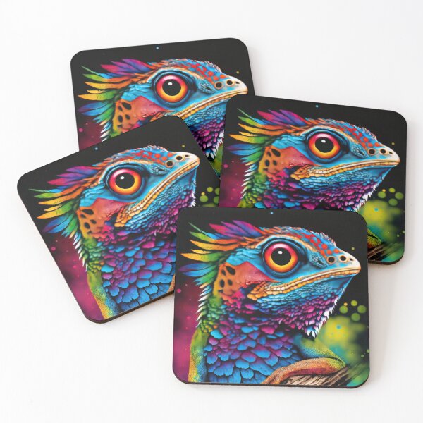 Item preview, Colorful Rainbow Gecko Lizard Design Bold Funny Cute Animal designed and sold by KL14.