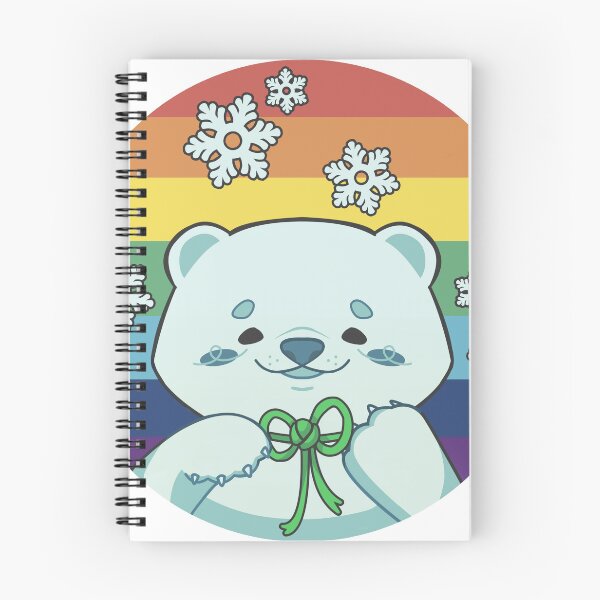 Item preview, Cute Pride Winter Polar Bear Green Ribbon Mental Health Awareness Snow Love  designed and sold by HEARTSINGE.