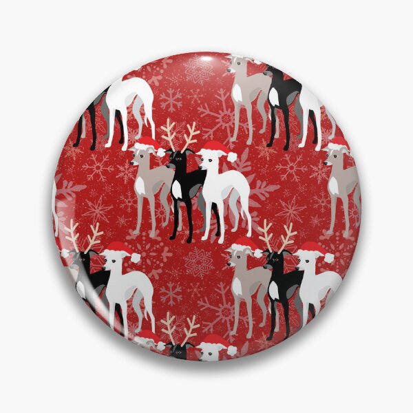Item preview, Christmas Iggies - Italian Greyhounds in the Snow designed and sold by AntiqueImages.