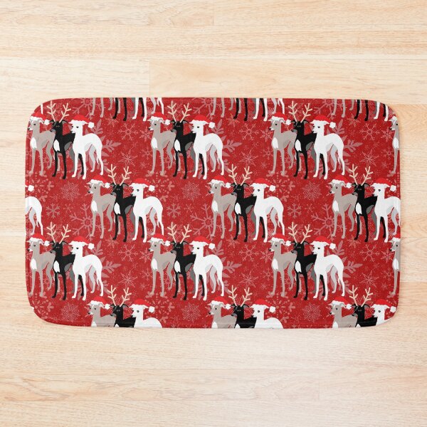 Item preview, Christmas Iggies - Italian Greyhounds in the Snow designed and sold by AntiqueImages.