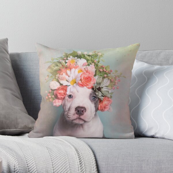 Flower Power, PegLeg Throw Pillow