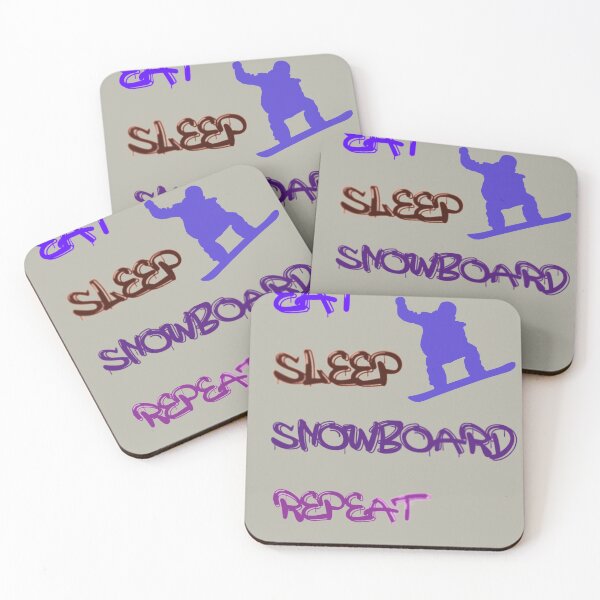 Item preview, Eat sleep snowboard repeat designed and sold by t1n3333.